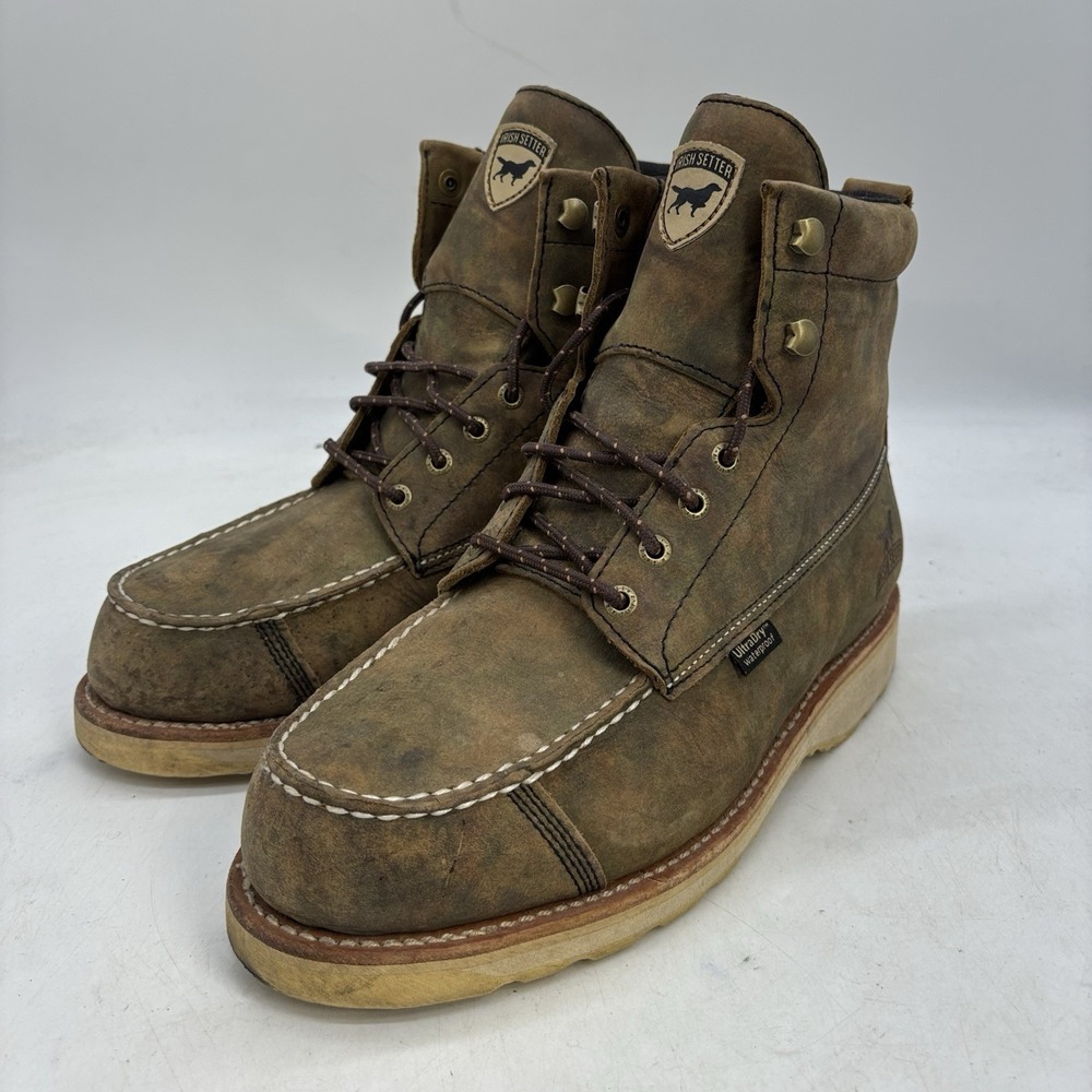 Irish Setter Wingshooter Boots Mens 10.5 D Soft Toe 1861 Workwear Lace Up Eyelet